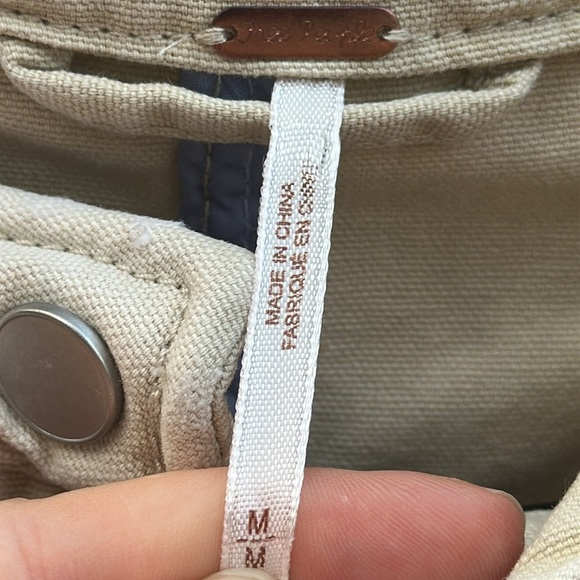 Free People tan utility jacket Size Medium - Picture 3 of 7